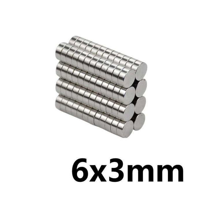 6x3mm МАГНИТ неодимов N52, Neodymium magnet NdFeB magnit