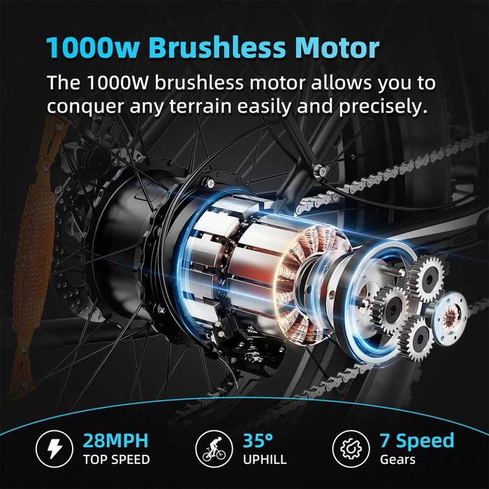 Електрически велосипед/колело AMYET EB26 1000W 15AH