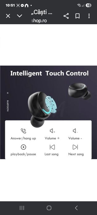 Căști fără fir Bluetooth H&A TWS