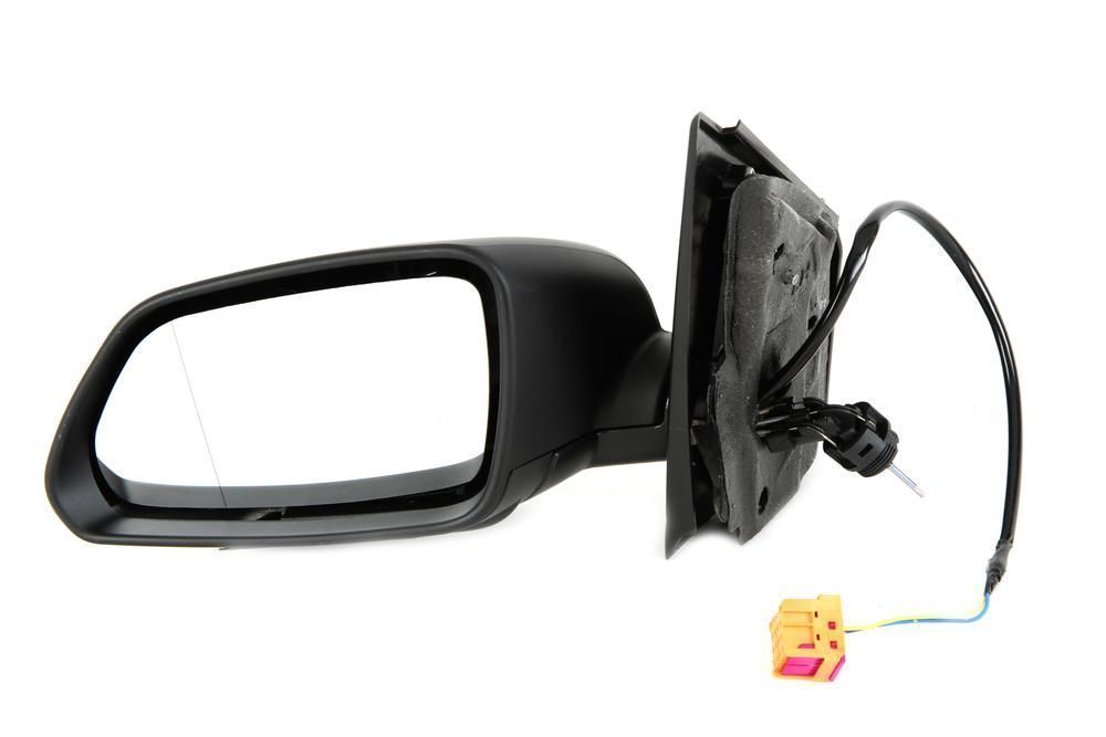 Oglinda exterioara VW Polo (9N3) Hatchback 04.2005-08.2009 Partea Stanga Crom Asferica, manuala Fara Incalzire, carcasa grunduita, cu semnalizare