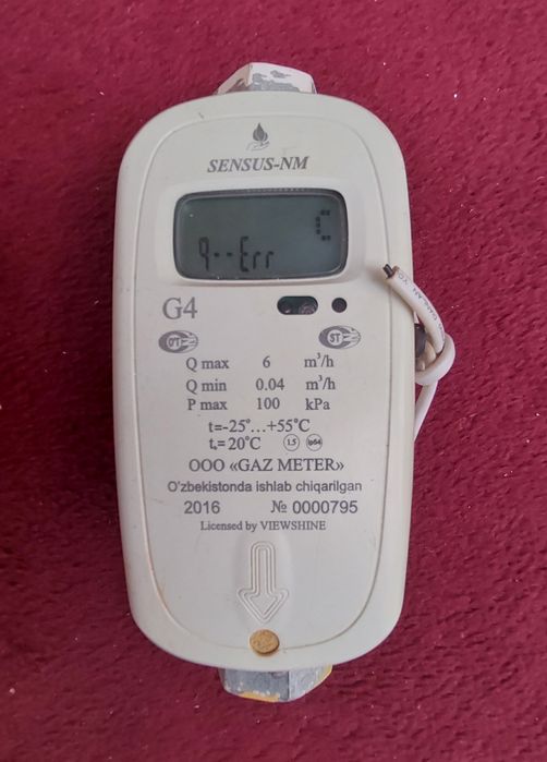 Всё из дома! Газ счётчик SENSUS-NM G4 требуется ремонт
