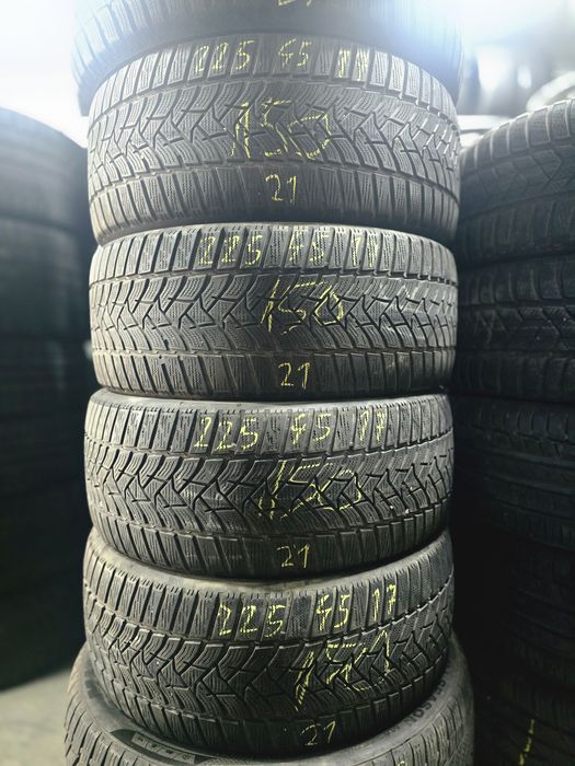 4x 225/45/17 M+S DUNLOP 2021 Stare excelentă