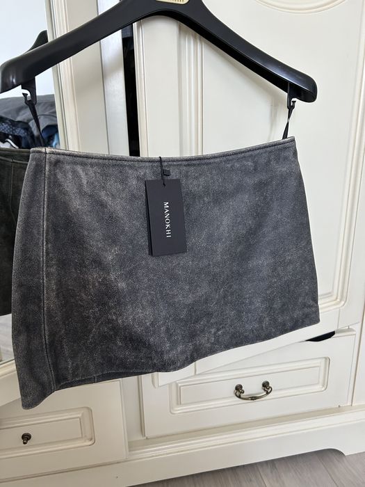 Jacheta si fusta Manokhi piele naturala Nou