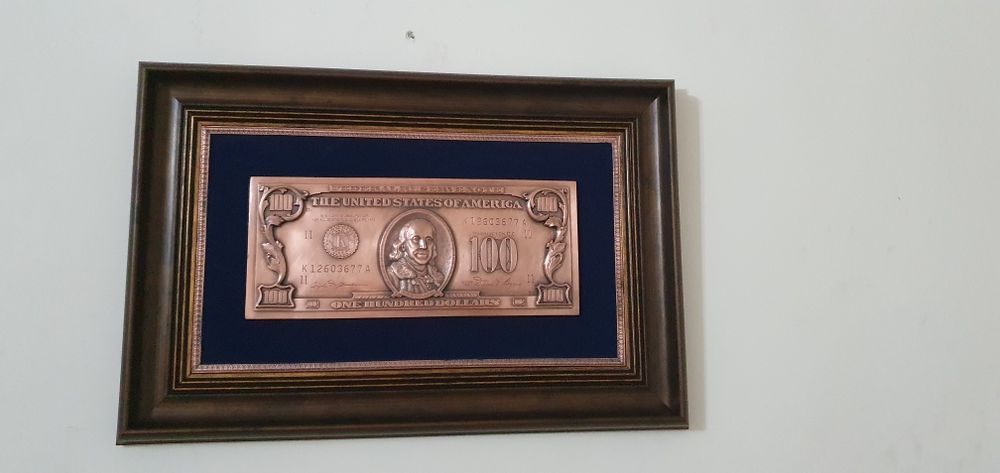 100$ и 50 фунт стерлинг купюра мисдан ясалган