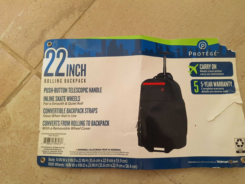 Раница с колелца Protege, раници WESER Trailer