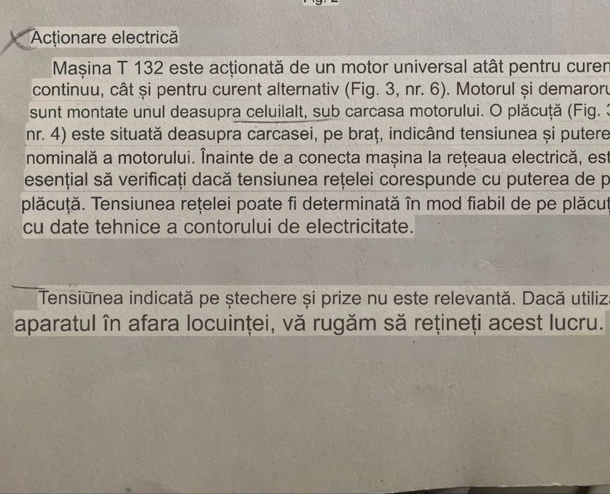 Masina de cusut electrica T132  Germania functionala