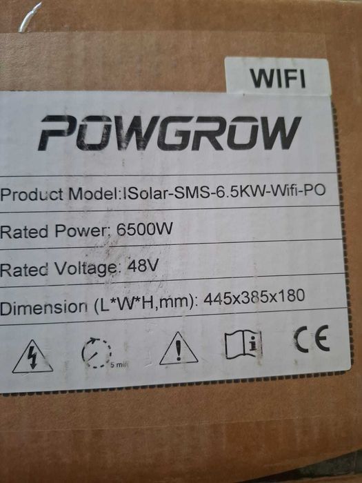 Invertor solar hibrid 3,6 - 6,5 KW. Nou.