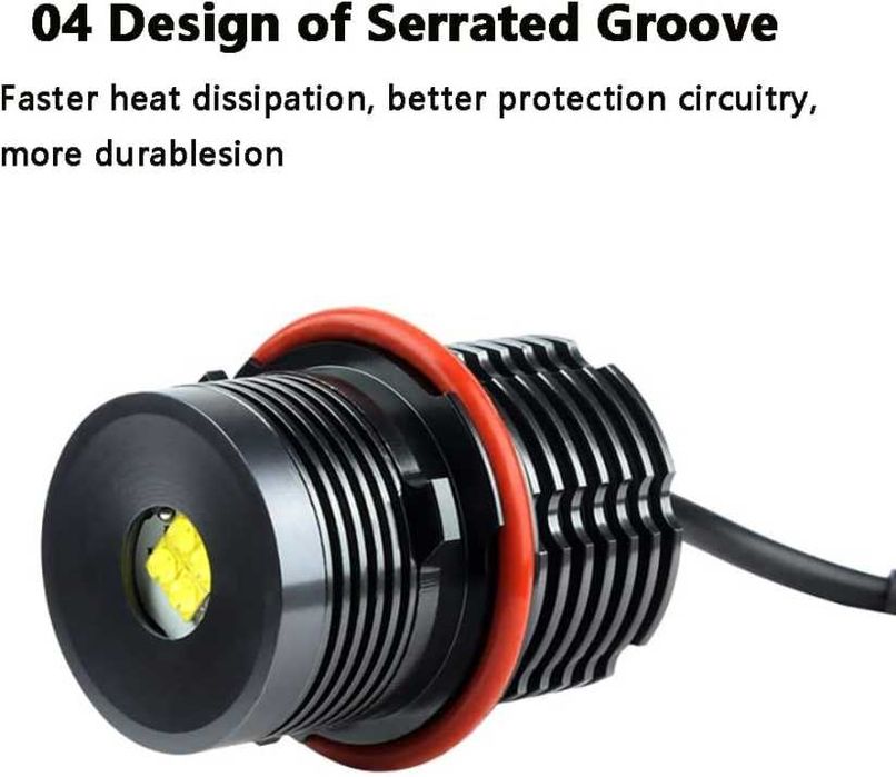 Комплект LED Angel Eyes крушки за BMW CANBUS оранжева светлина