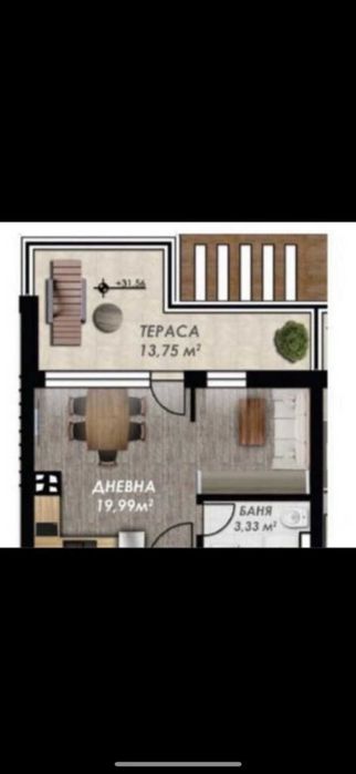 Продава се Едностаен апартамент в Пловдив, Въстанически - 54 кв.м за 581 €/кв.м - Снимка #7