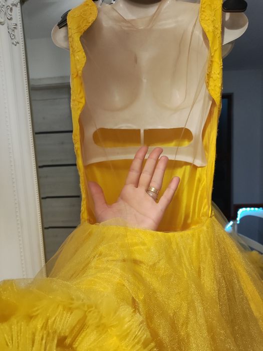 Rochie galbena nunta /botez