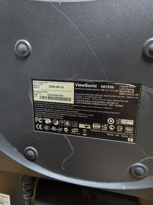 Монитор диагональ 17”, 3шт