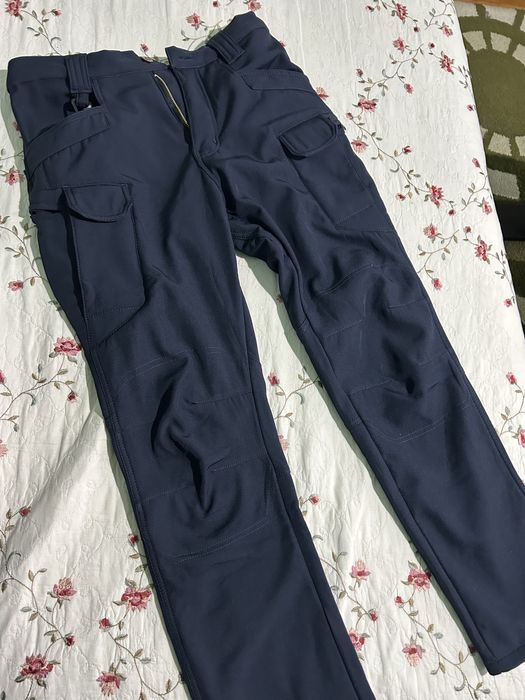 Тактически мъжки зимен панталон - син