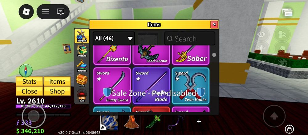 Аккаунт roblox blox fruits