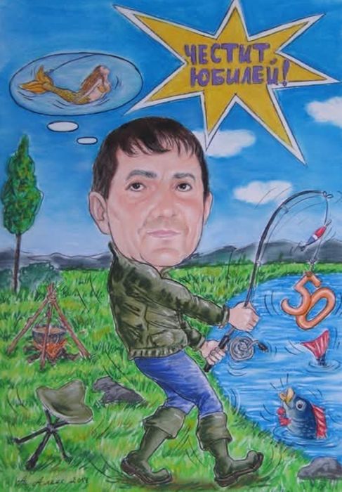 Ръчно рисувам карикатури със сух пастел по поръчка