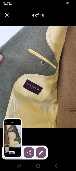 Английско сако, жилетка и панталон от туид.