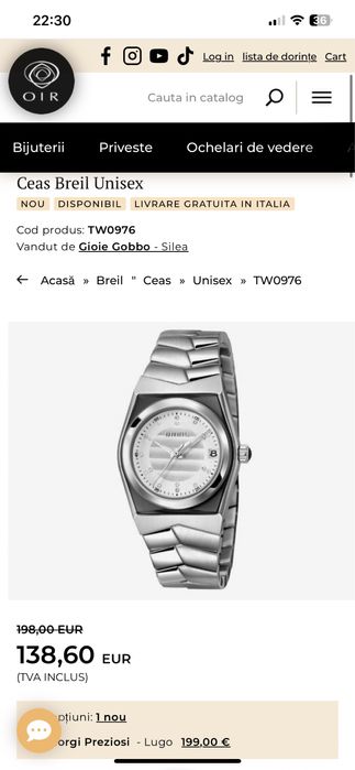 Ceas Breil damă TW0976