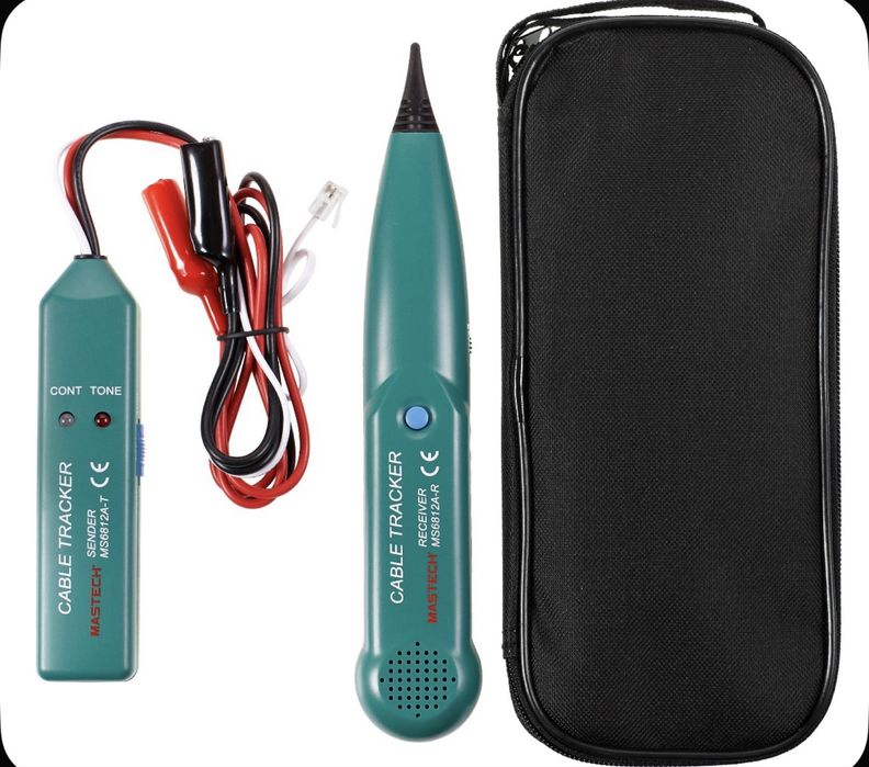 Кабельный тестер трассоискатель MASTECH MS6812A с генератором сигнала