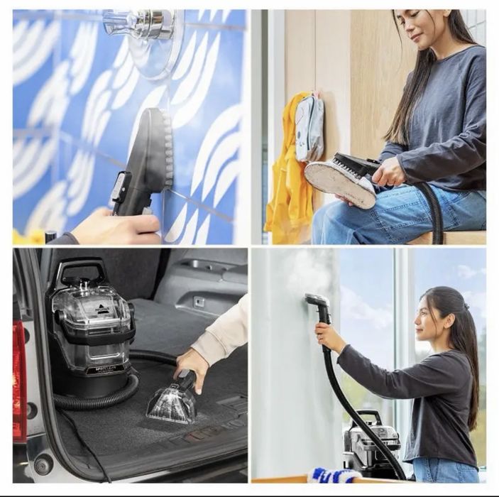 Bissell Spotclean Hydrosteam, за тапицерия, за килими с технология Hydrosteam, комбинира пара и засмукване