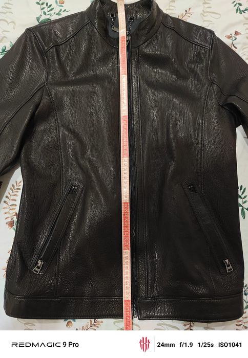 Мъжко кожено яке, размер 48