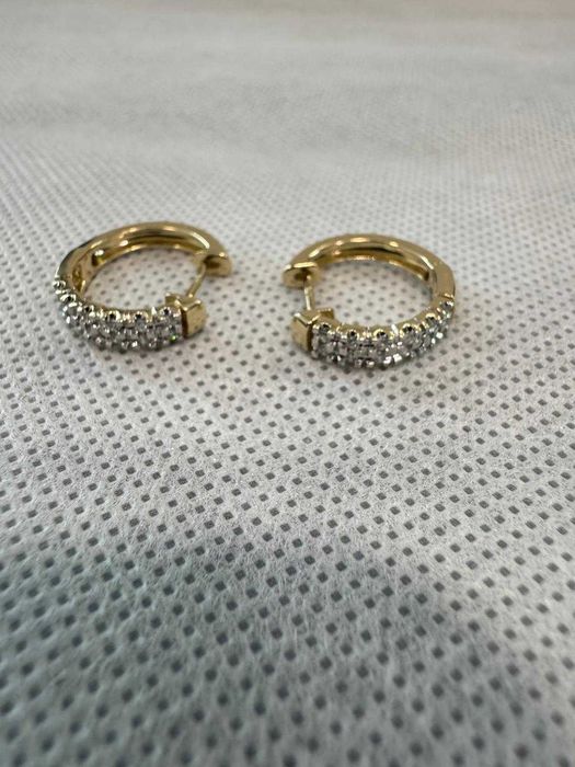 (Ag41) Cercei aur, 14K B5882 - Certificat de garanție!