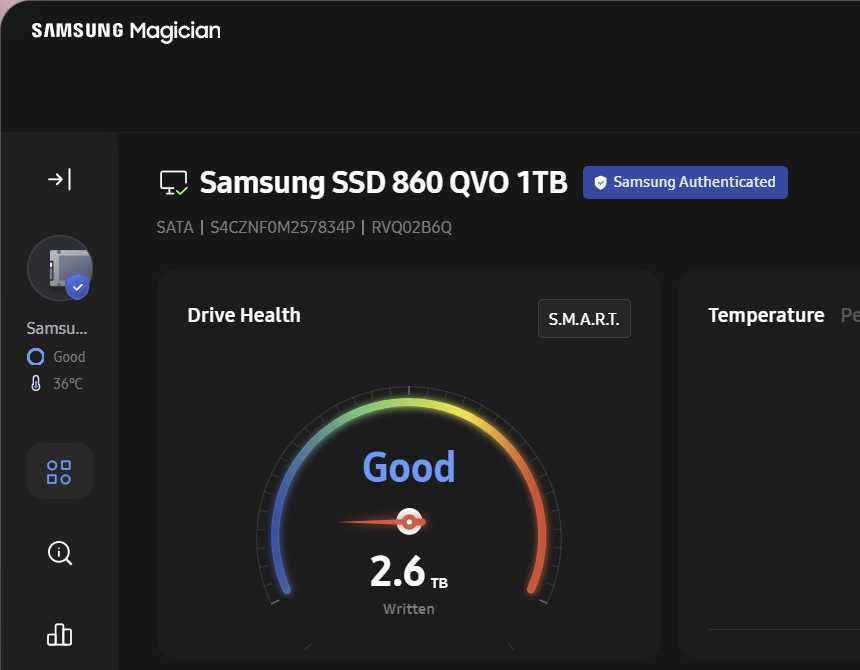 SSD 1TB Samsung 860 QVO, SATA III, 2.5" - MZ-76Q1T0BW