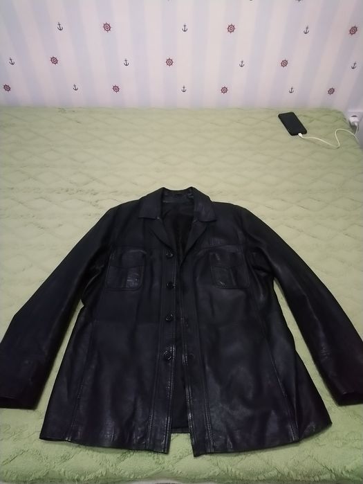 Пиджак кожанный, кожа.