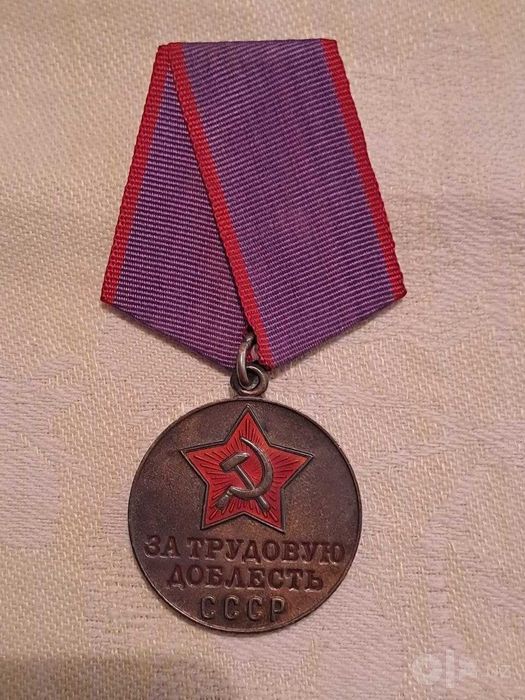 Серебряная медаль За Трудовую Доблесть.