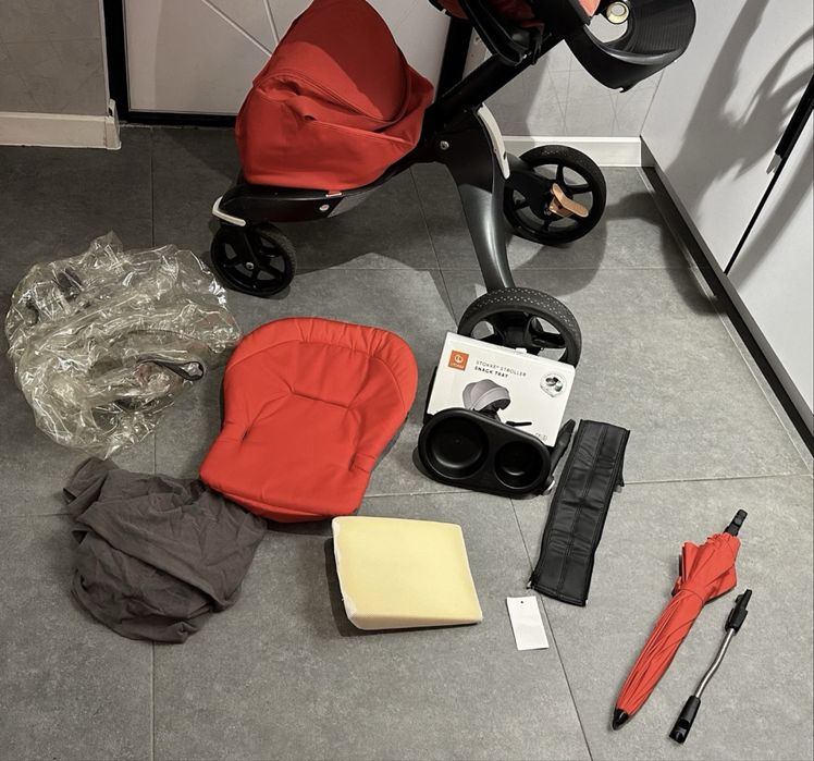 Stokke Explory limited edition цвет Бургунди На черной раме Оригинал!