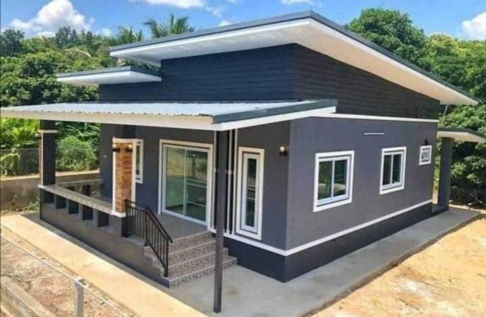 Case moderne pe structura metalica la cheie, cabane Frame A