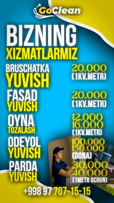 Go clean - Generalniy uborka xizmati