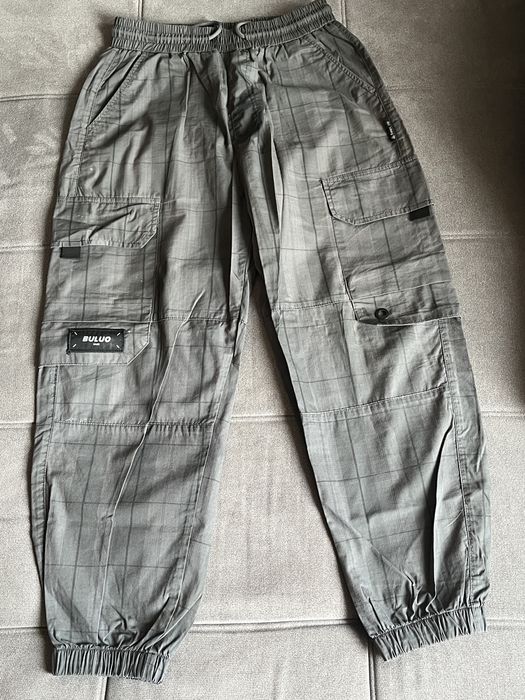 Серые карго штаны BULUO