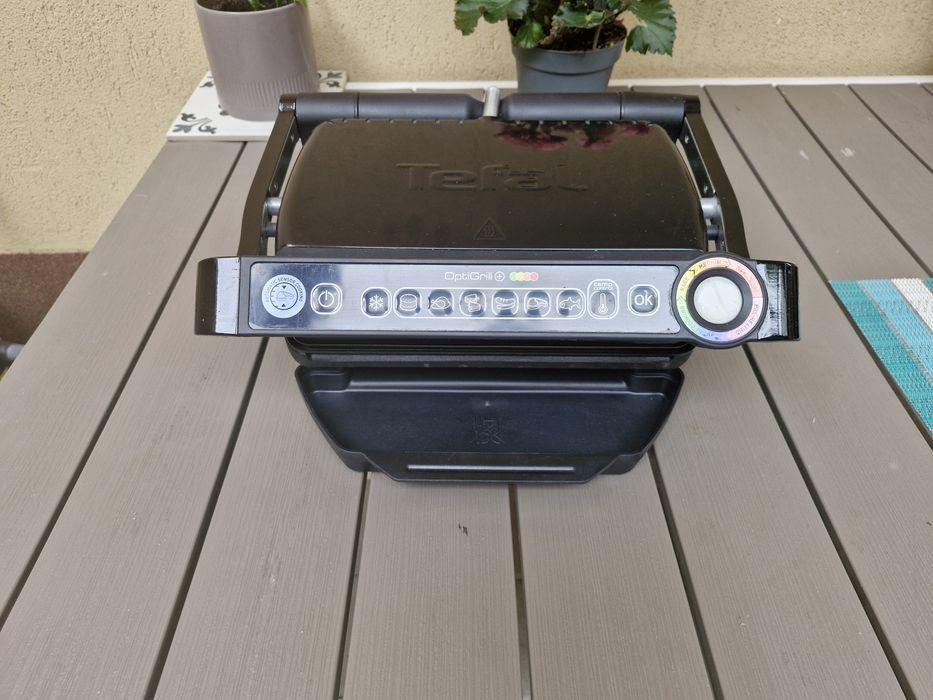 Grătar electric Tefal OptiGrill + tavă Pizza Snacking  & Baking