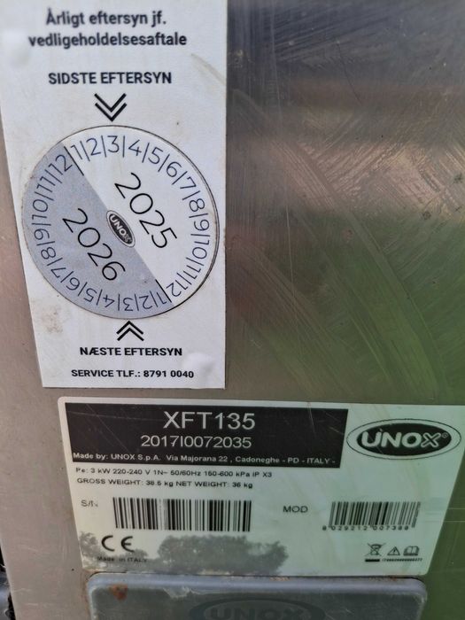 Конвекторна фурна Unox XFT135 Arianna