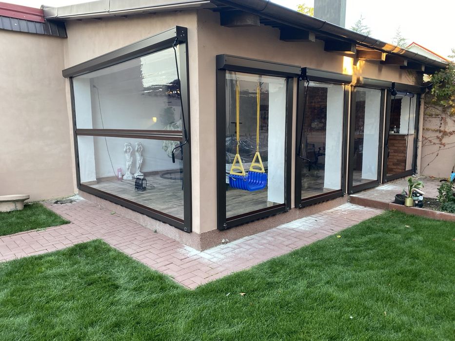 Inchideri terase/foisoare cu folie Pvc Cristal Taiwan 0.8mm