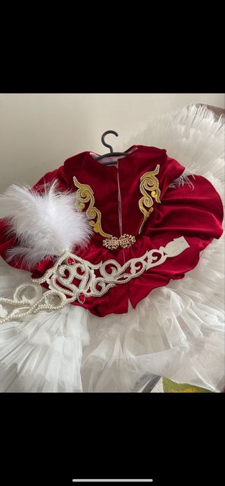 Казахское национальное платье на прокат для девочки 7 лет