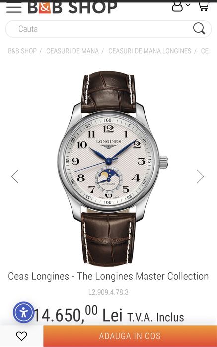 Longines Master Collection Moonphase Date