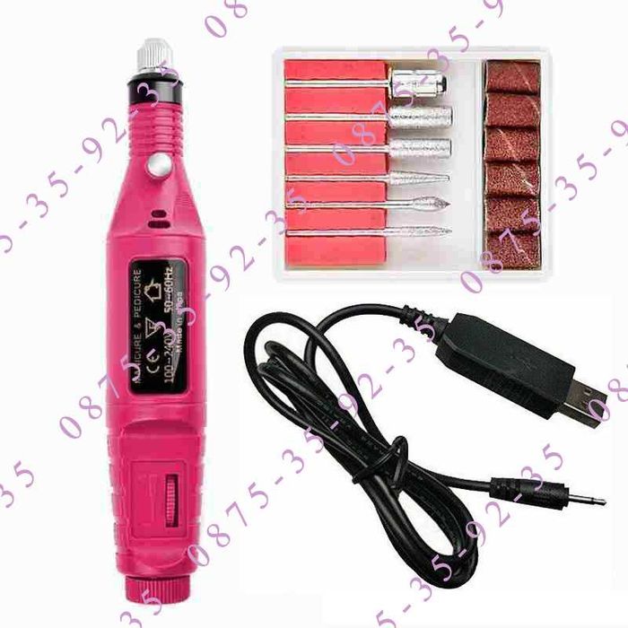 НОВО! Електрическа пила-писалка за нокти, маникюр, педикюр. USB Дремел