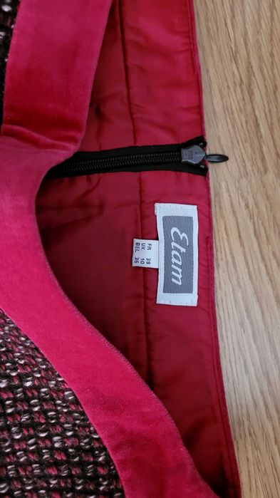 ETAM fusta mini lâniță cu catifea sus 38