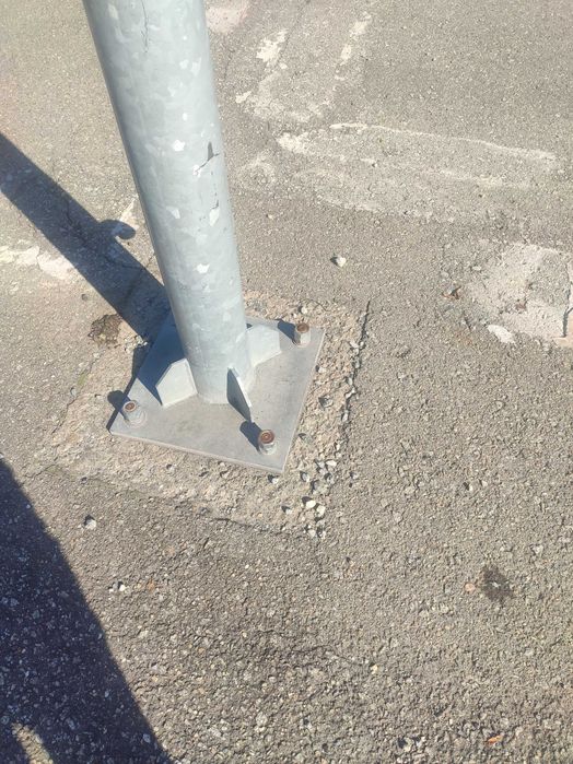 Stâlpi iluminat 12 m cu flansa