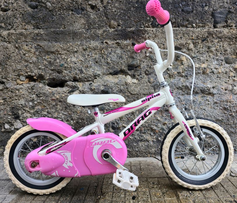 Алуминиев Детски велосипед 12 цола за момиче Drag Alpha