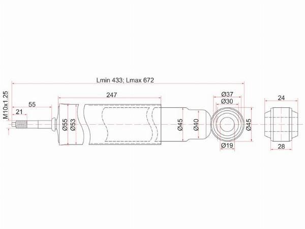 Амортизатор Toyota Land cruiser