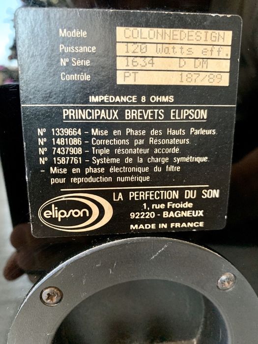 Boxe Elipson aniversare Coloane Elipson Colonne Design 120w