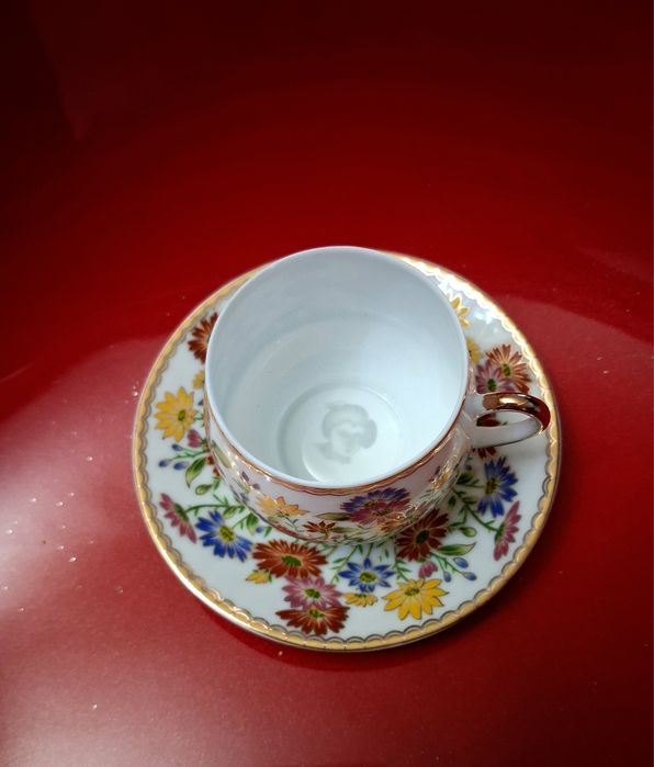 Чашки кофейные. Япония, 24 карат золото. Новые