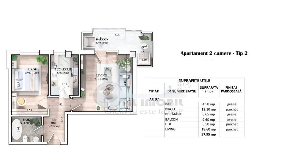 Apartament 2 camere Decomandat Galata Comision 0% — fotografia 3