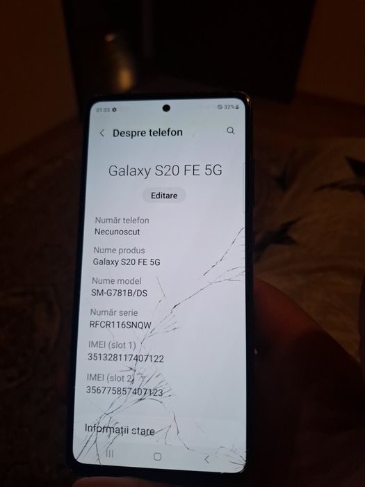 Samsung Galaxy S20 FE, 5G, 128GB,  stare buna