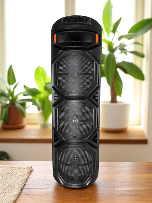 Караоке колонка bluetooth ZQS8302, с беспроводным микрофоном, 80 см