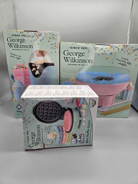 George Wilkinson машина за пуканки, гофретник, машина за захарен памук
