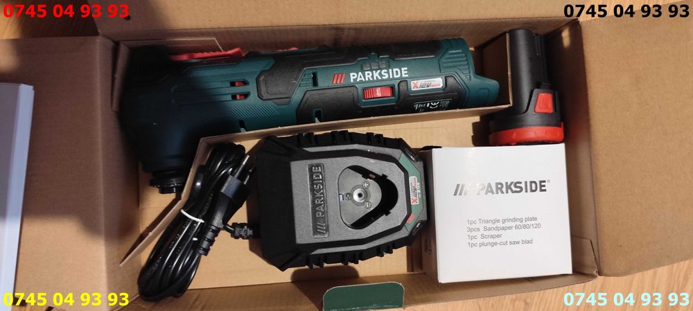 multifunctional PARKSIDE 12v PAMFWS 12A1 noi sigilat complet acumulator incarcator si accesoriile