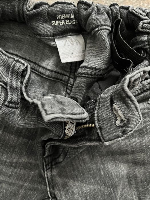 Blugi Zara gri, 128 cm, 8 ani Perfecti, pantaloni negri Marks&Spencer