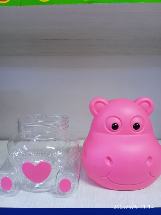 Копилка детская бегемот